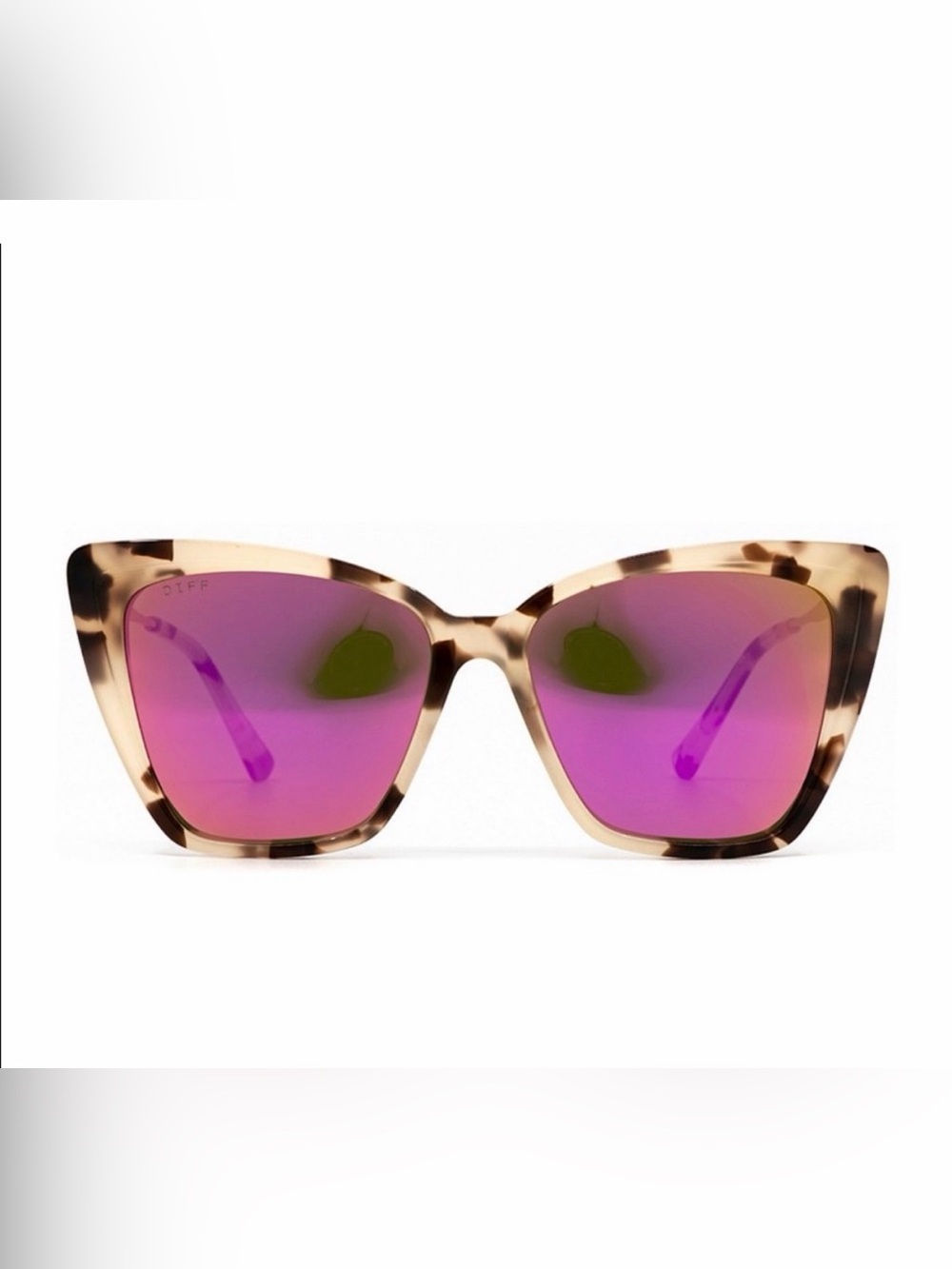 DIFF Becky II Tortoise Polarized CatEye Sunglasses